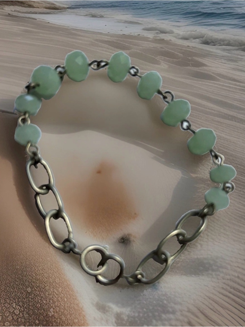 Vintage Faux Jade Bracelet